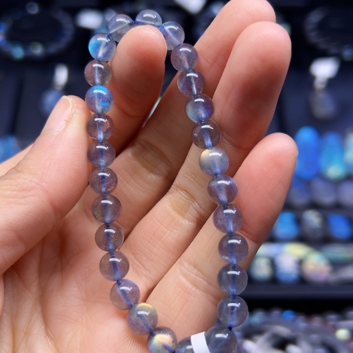 拉长石手串未镶嵌7左右