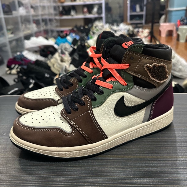 95新 maje 43码/Air Jordan 1 彩色拼接 高帮 复古篮球鞋 809