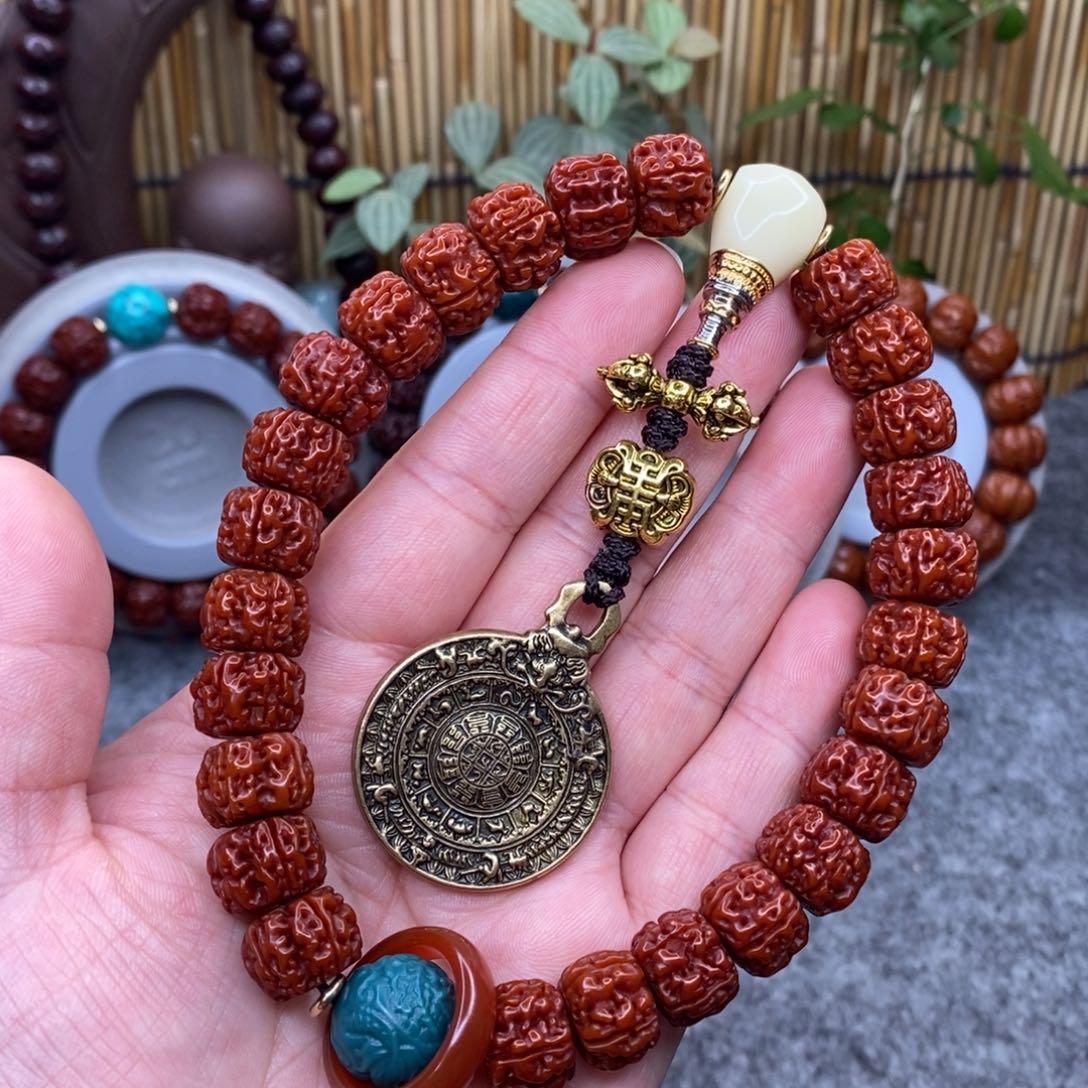 金刚菩提吊坠13+mm霸王龙手持