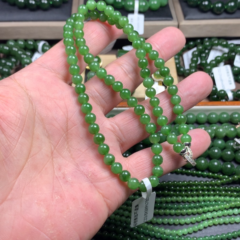 【闪购商品】和田玉（碧玉）颈饰未镶嵌是***啊6