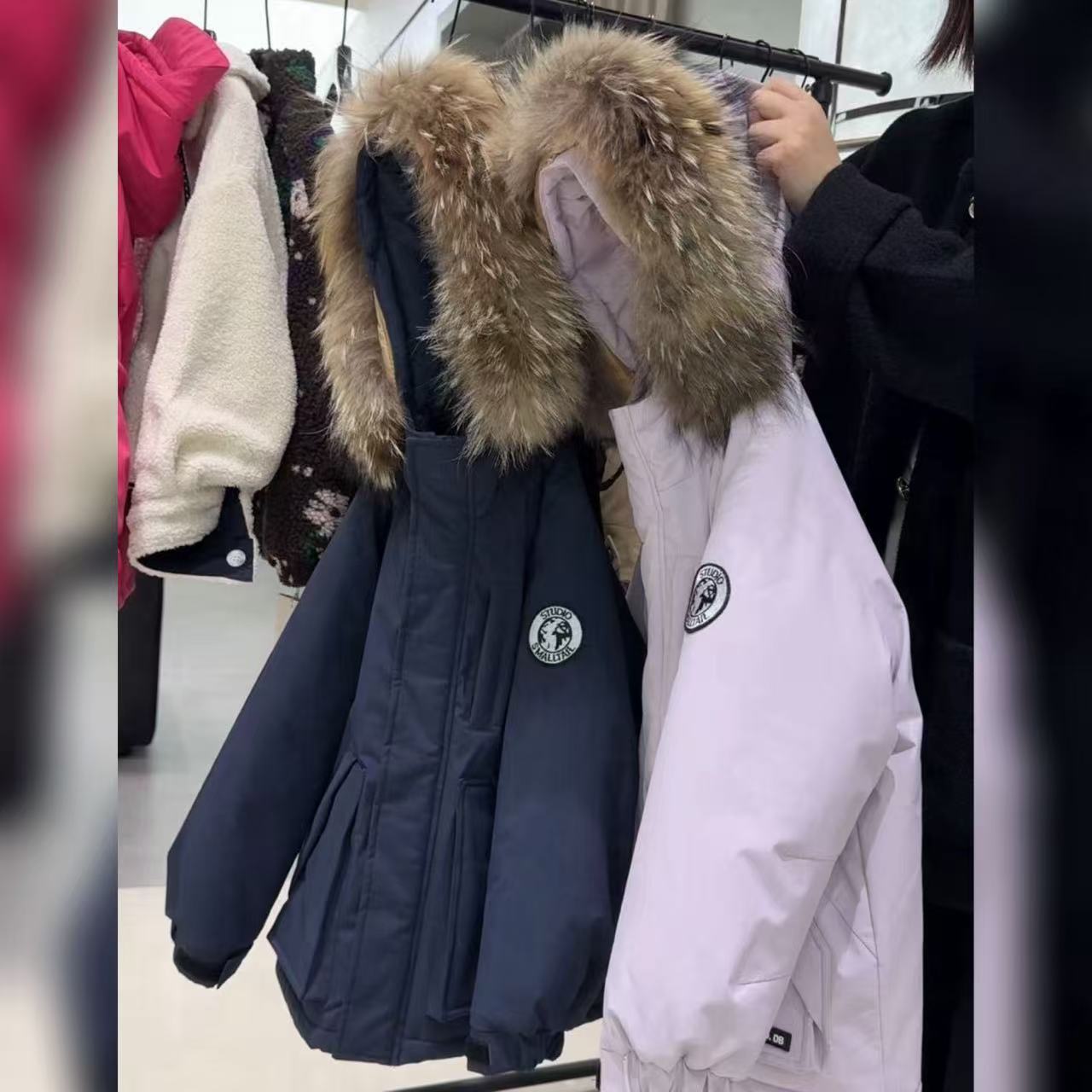 【2025秋冬韩款】加绒加棉韩版大口袋毛领儿童派克服x1857