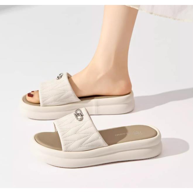 夏款1256时尚厚底一字带凉鞋
