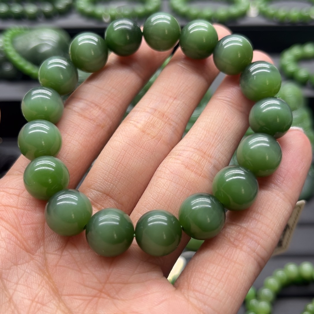 和田玉（碧玉）手链未镶嵌