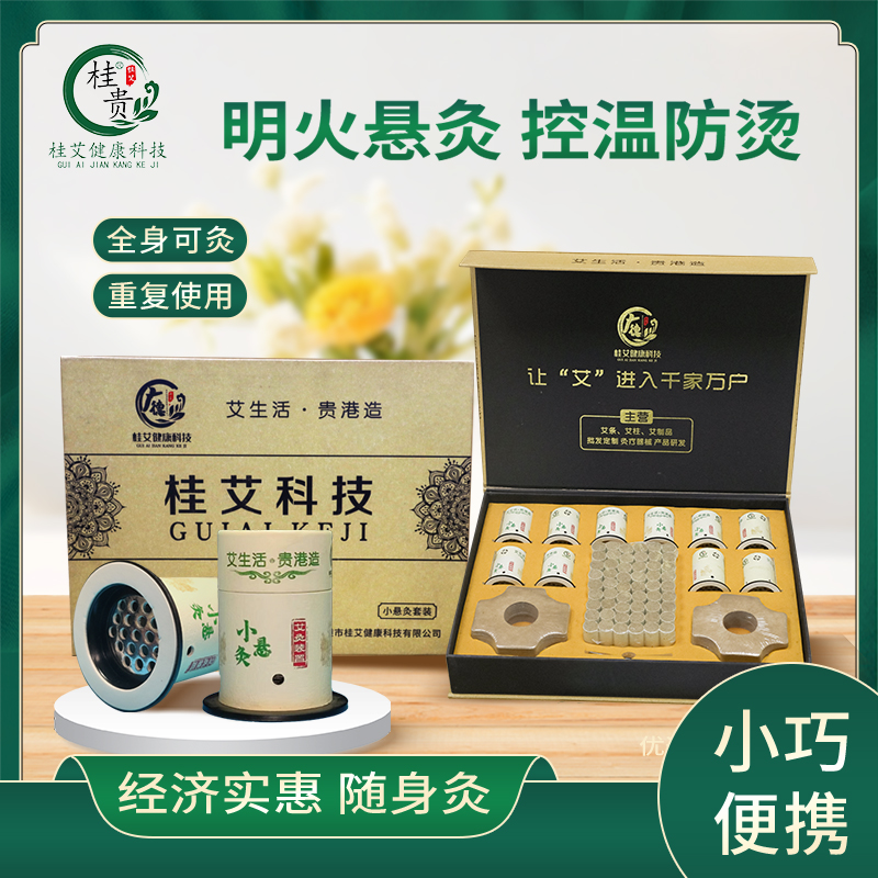 桂贵【小悬灸】随身家用悬灸筒小艾灸罐灸器套盒艾灸小悬罐
