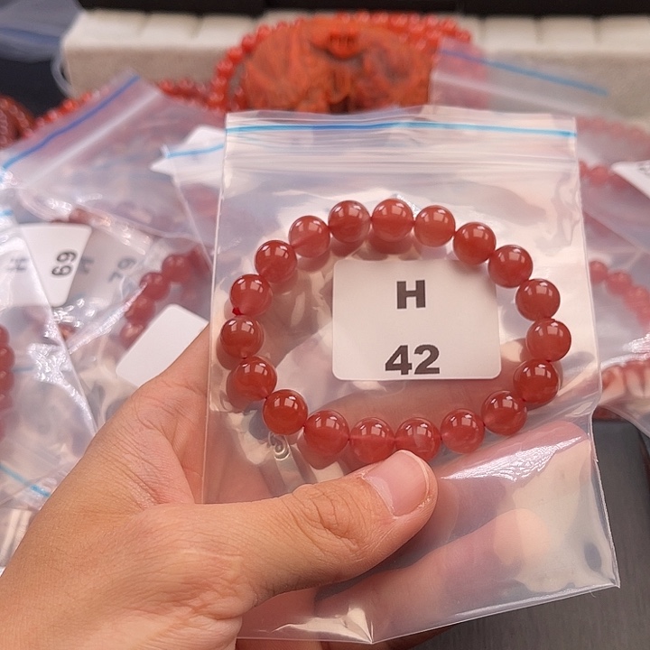 南红玛瑙未镶嵌多样性发货默认微瑕称重10mm