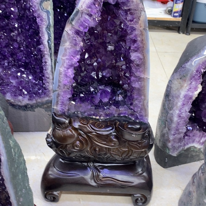 紫晶摆件未镶嵌莹