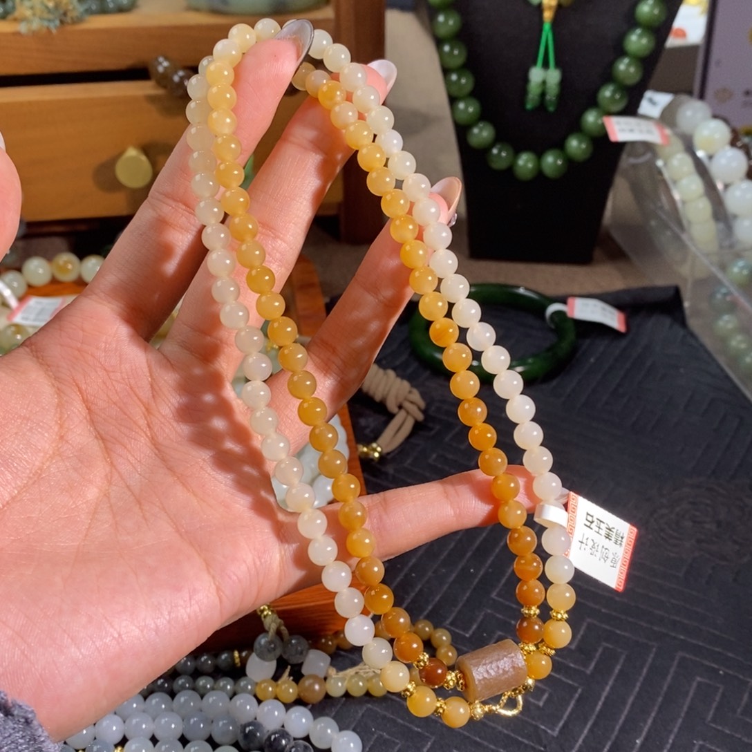 和田玉未镶嵌手链