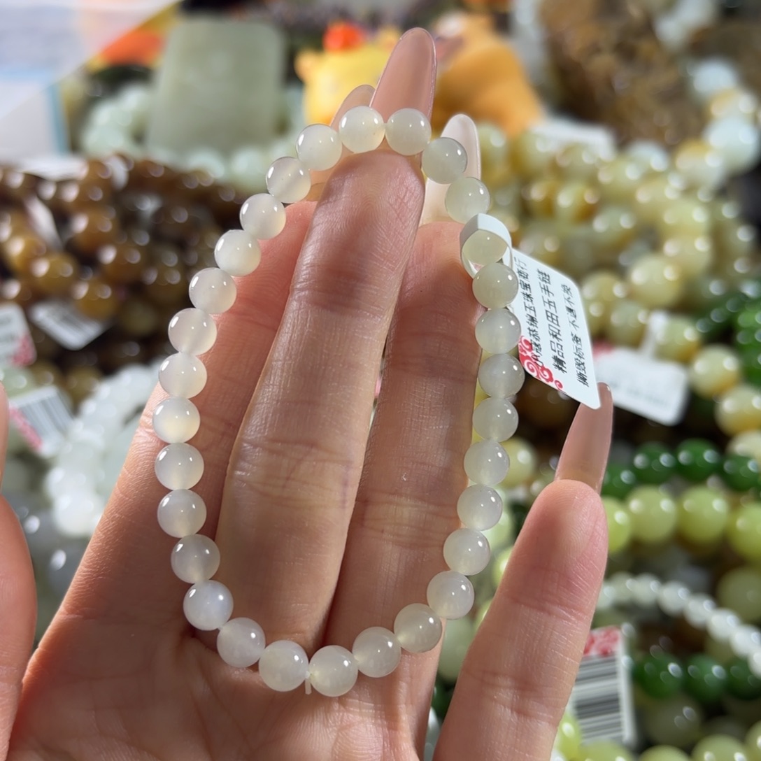 和田玉未镶嵌手链