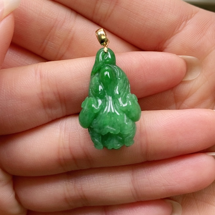 翡翠未镶嵌颈饰吊坠