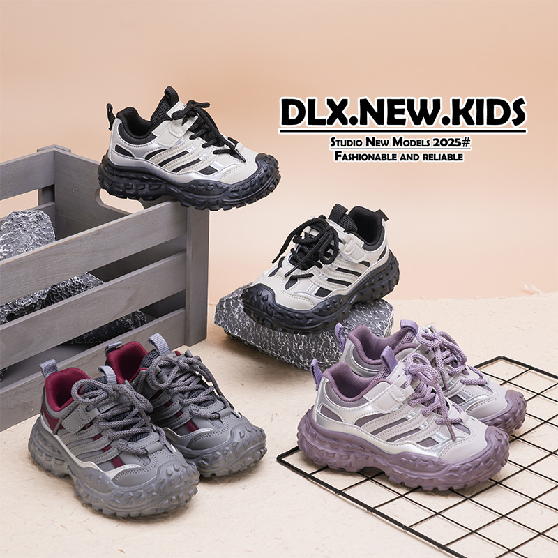 2025新款防滑全能视频儿童运动鞋跑鞋鞋子休闲网面老爹鞋-1921