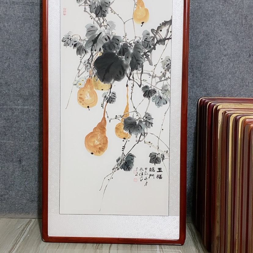 【闪购商品】国画书画作品带框125×65