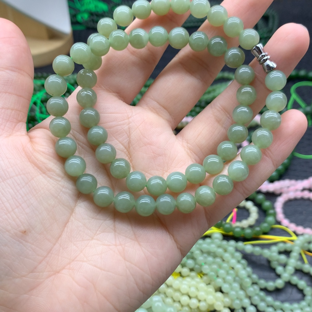 和田玉未镶嵌手链8