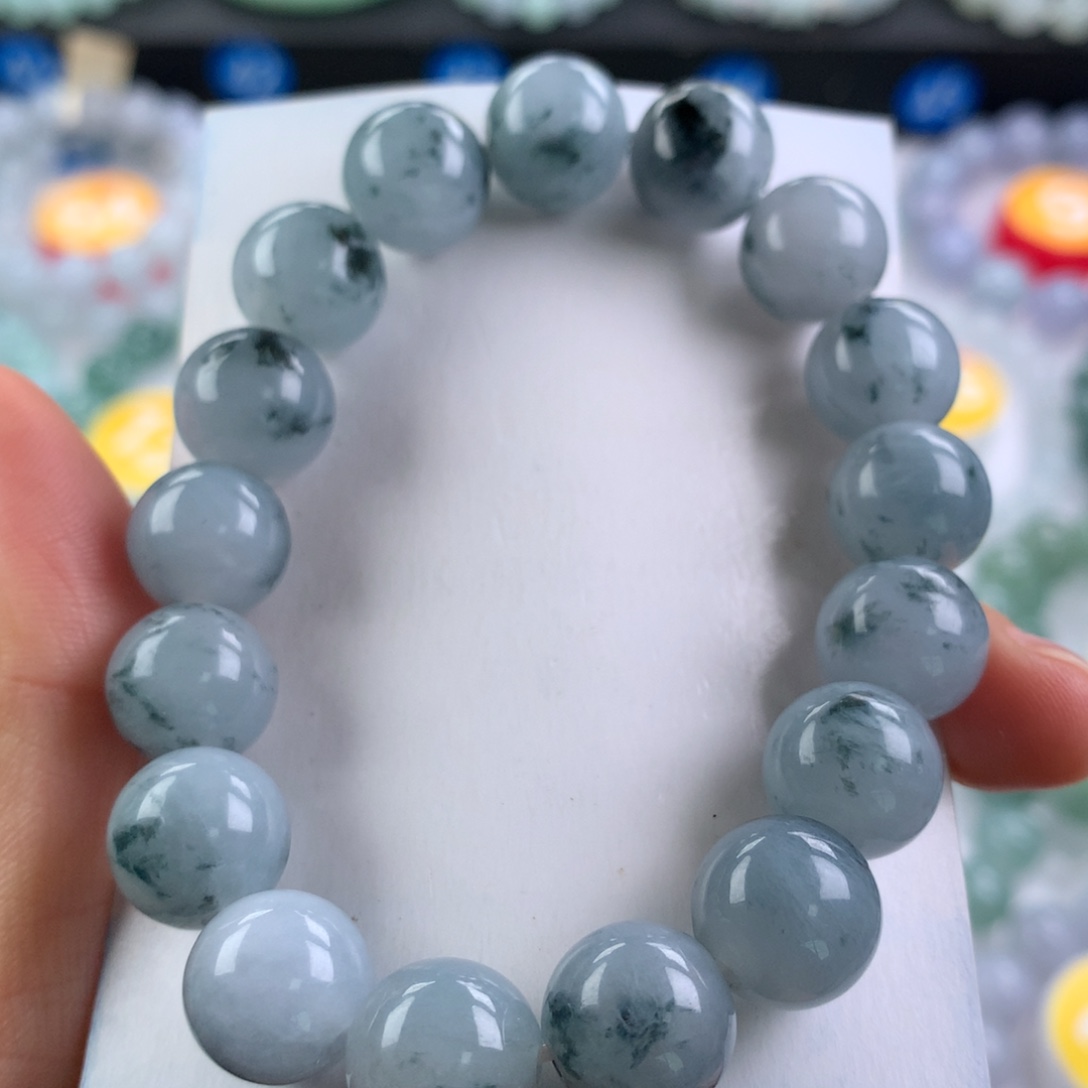 翡翠未镶嵌手链卡12.3