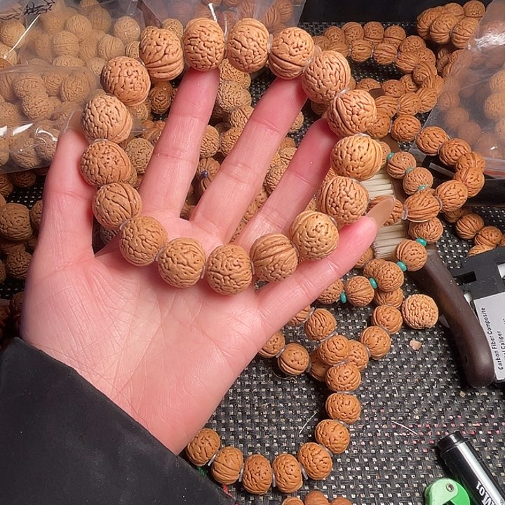 手串桃核桃核散籽和桃核手串