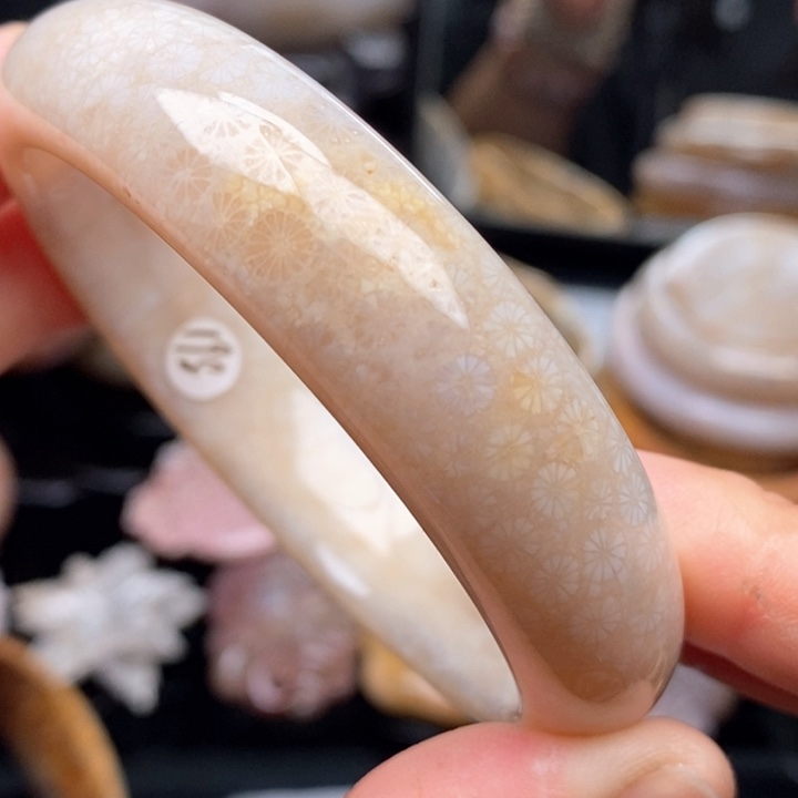 硅化珊瑚（珊瑚玉）手镯未镶嵌58.8