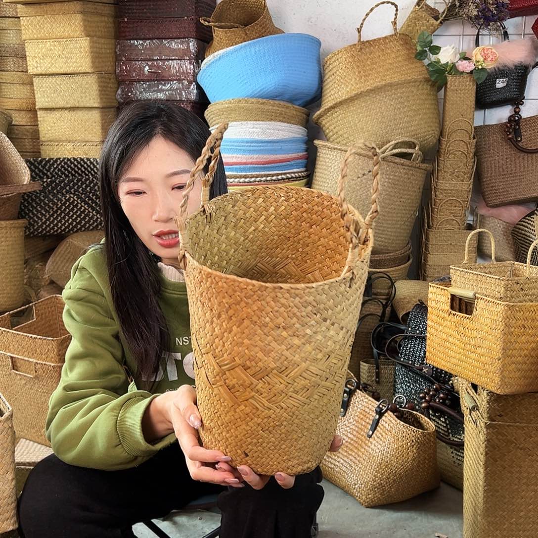 草编草编包/草编收纳盒微瑕疵