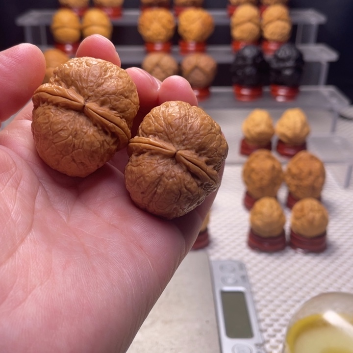 文玩核桃把件5佛陀元宝