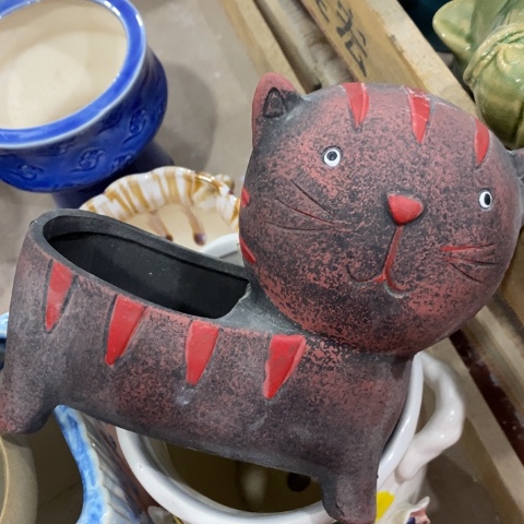 陶瓷大头猫红色1122233332333