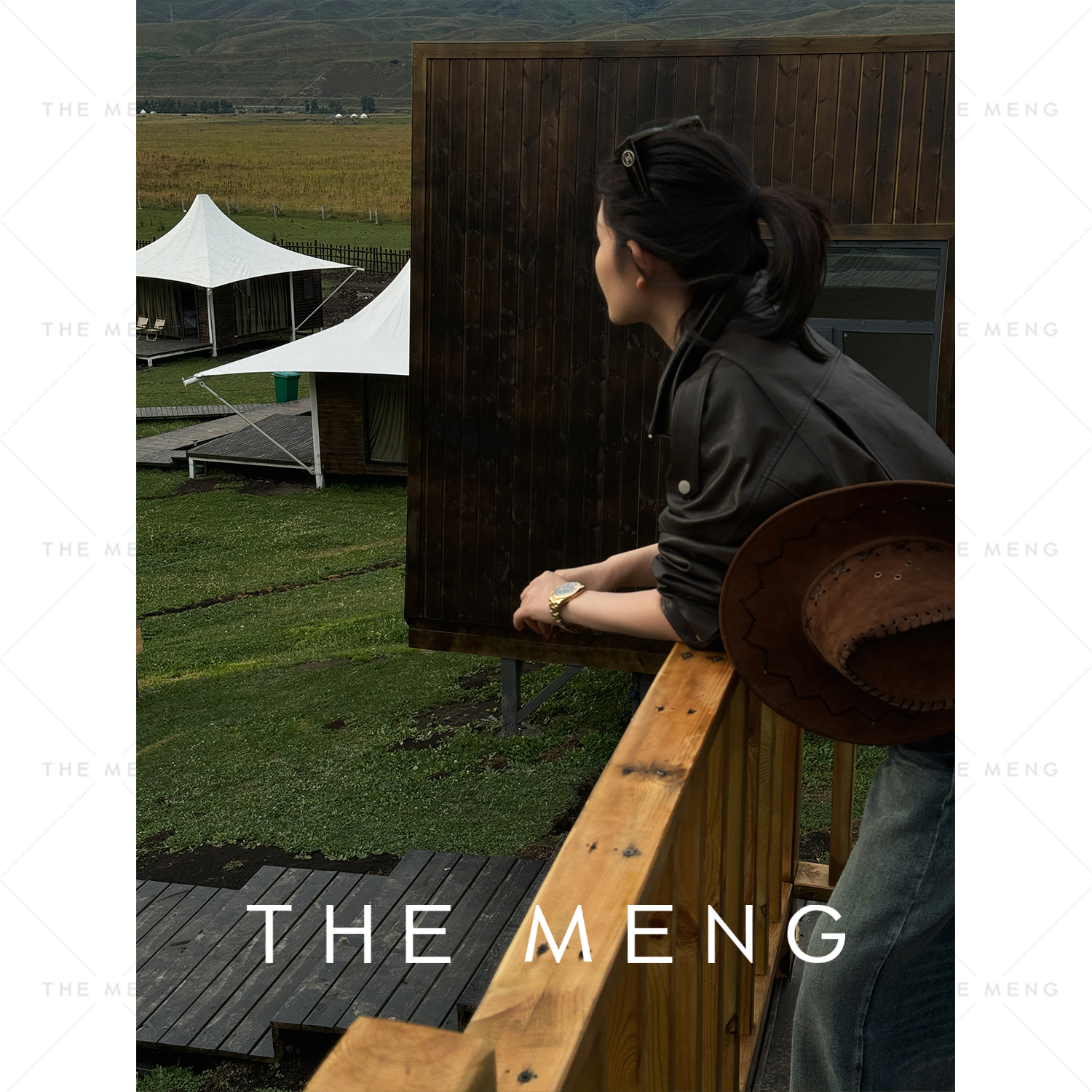 THE MENG【喜爷】一整张羊皮革高级感奢品休闲皮衣外套#M243F0017