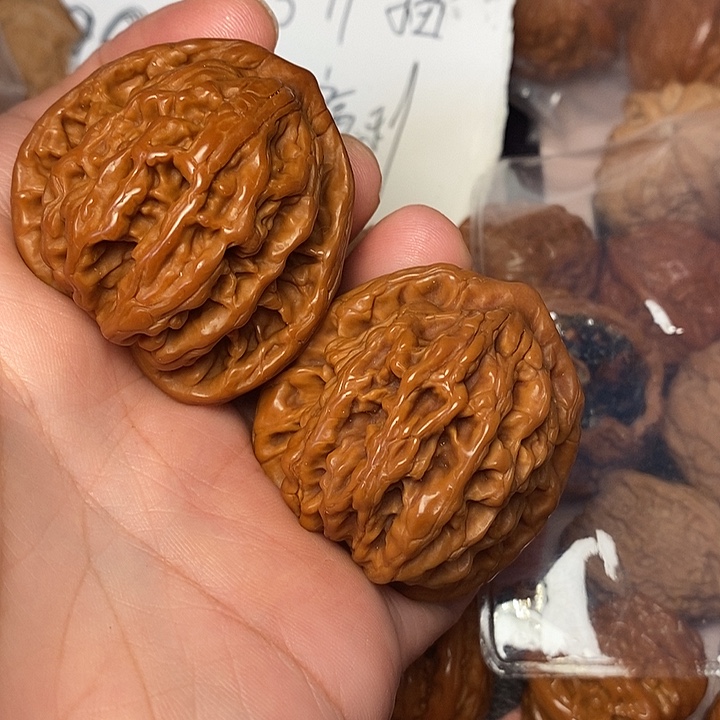 大***窗文玩核桃把件虎头44