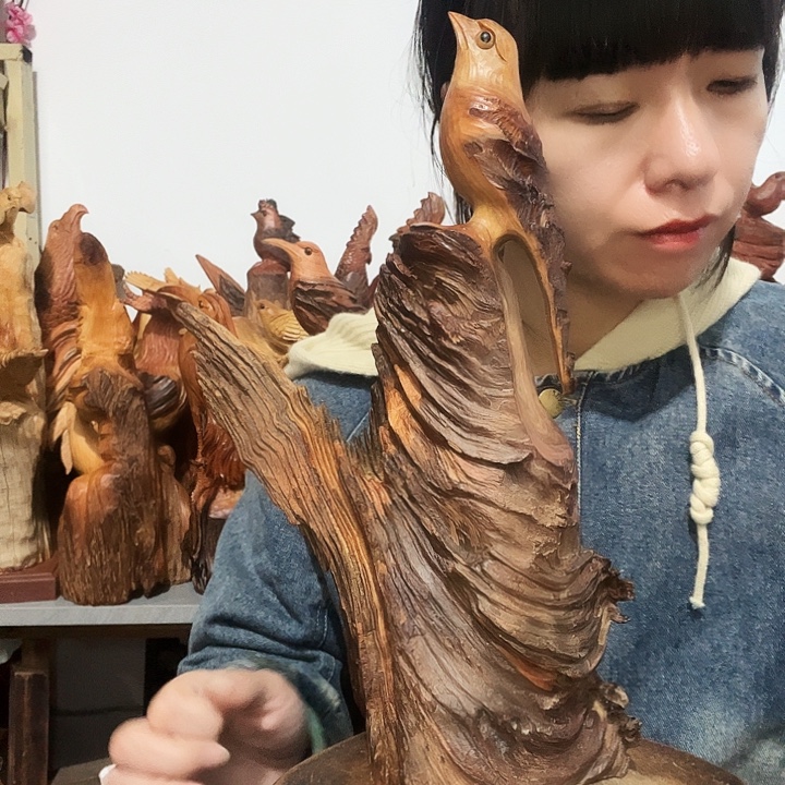 月***清松木茶室摆件工艺品装饰