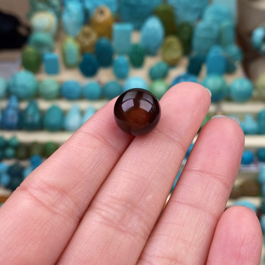 绿松石珠宝奇石未镶嵌12mm