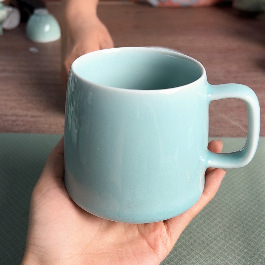 龙泉云间青瓷小米茶器