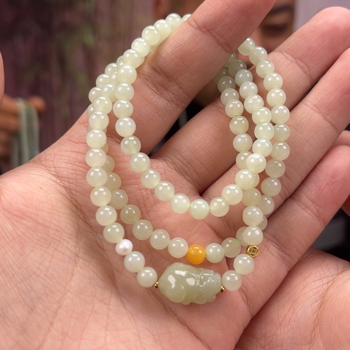 和田玉未镶嵌手链