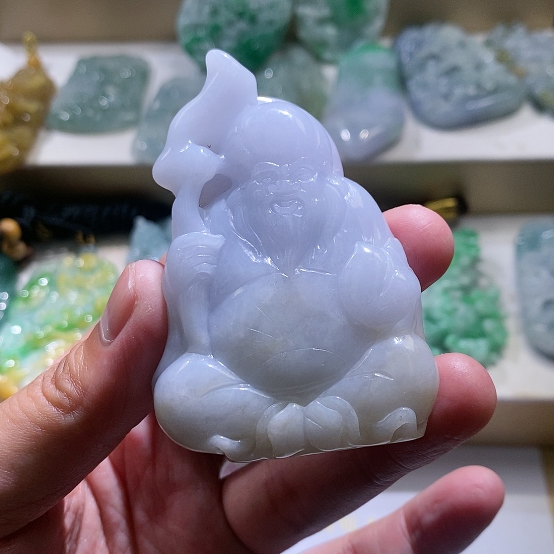 【闪购商品】翡翠颈饰未镶嵌寿星公