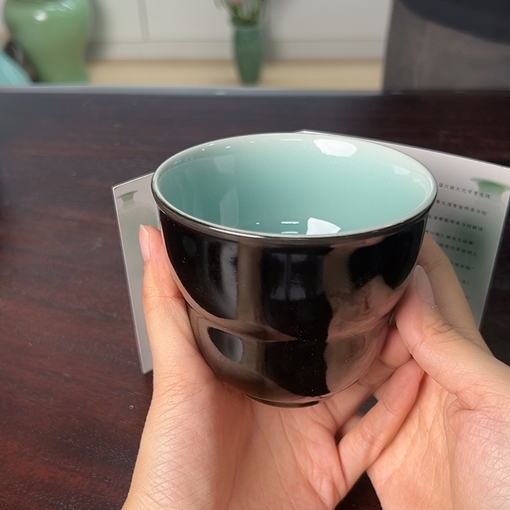 龙泉云间青瓷小米茶器