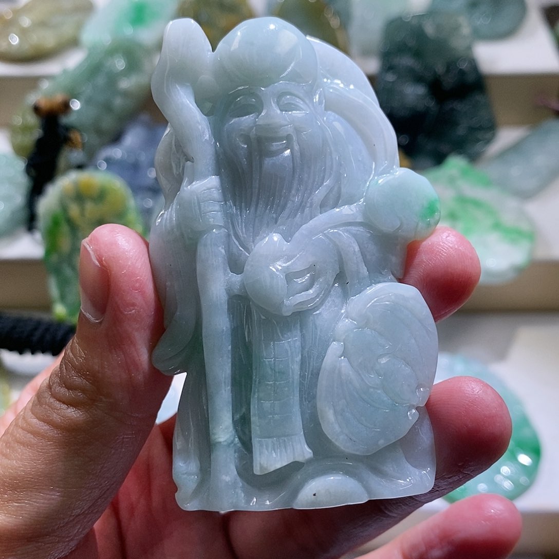 【闪购商品】翡翠颈饰未镶嵌寿星公