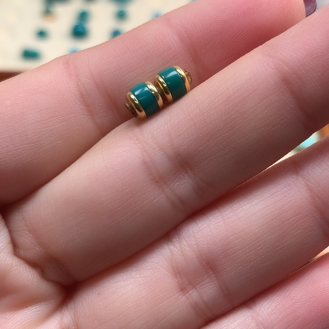 绿松石配饰18K金镶嵌