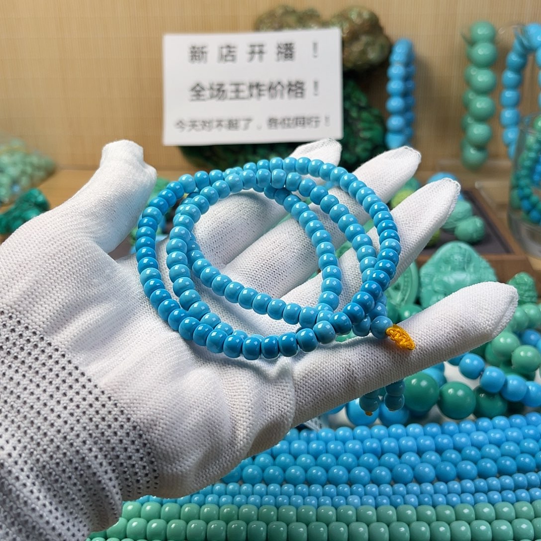 湖北工厂批发精选绿色手串雕刻DIY配饰