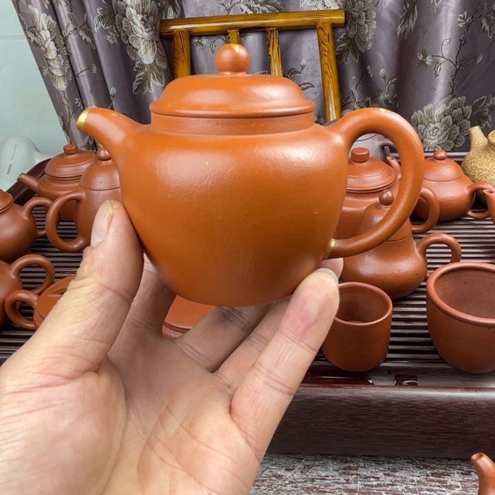 紫砂茶壶赵庄朱泥全手工