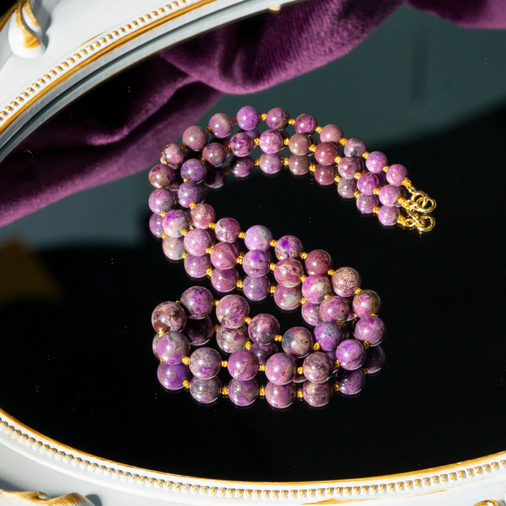 世间臻宝-樱花粉舒俱来圆珠项链/多样性发/P8930/18/孤