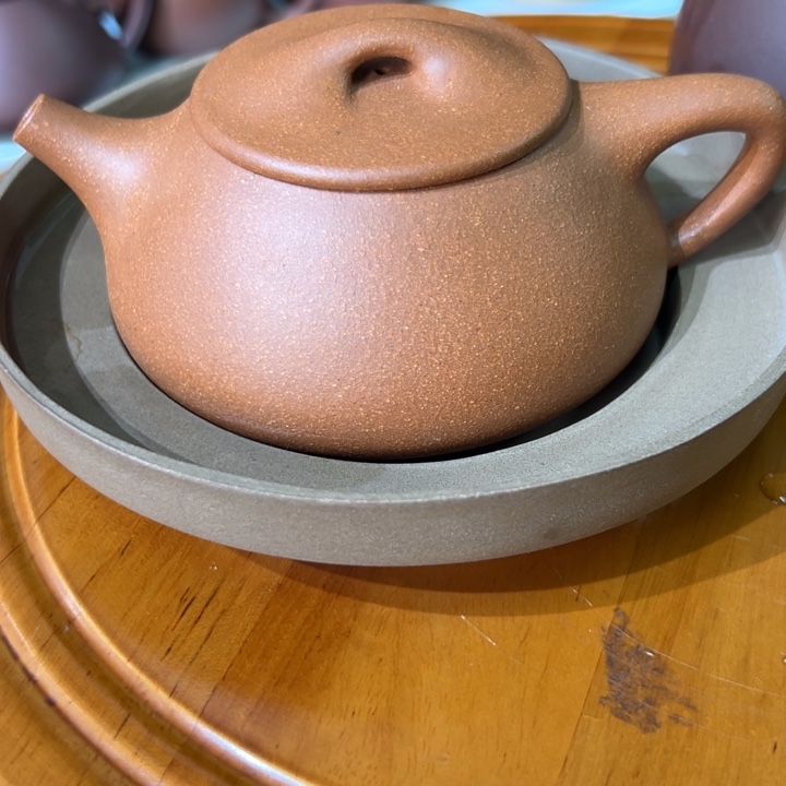 茶壶紫砂瑕疵五彩段石瓢300cc