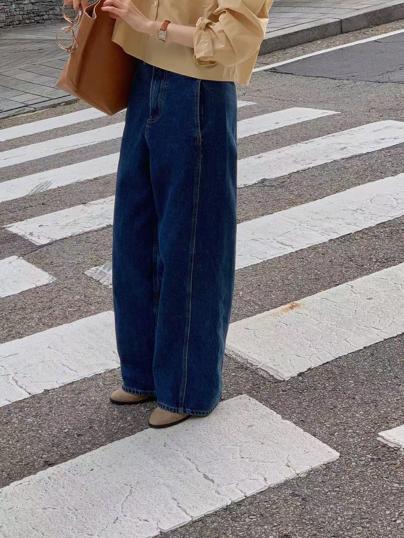 韩国正品现货 时尚显瘦新款牛仔裤