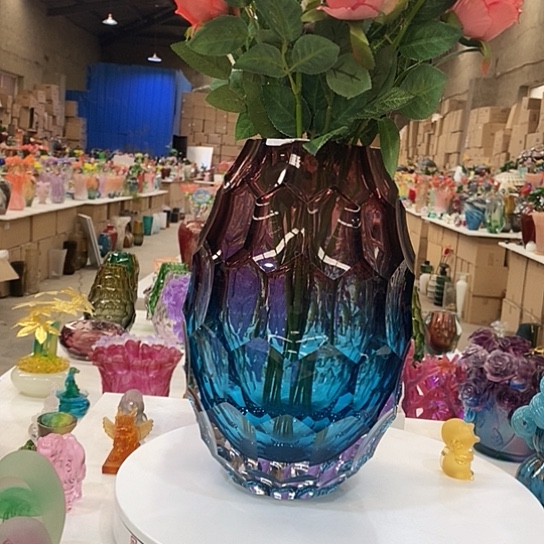 水晶菠萝瓶高32厘米口径10厘米