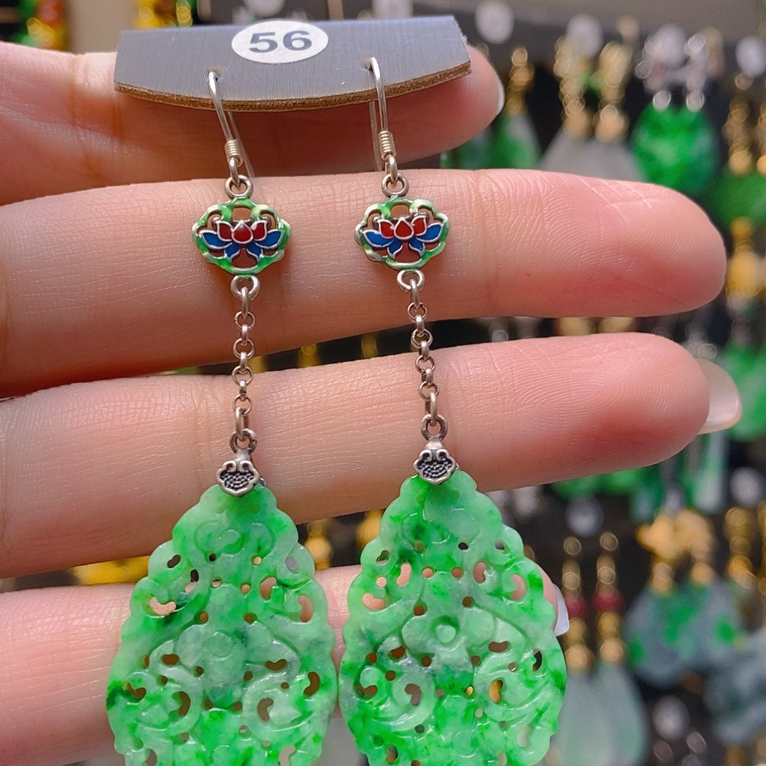 未镶嵌翡翠耳饰翡翠