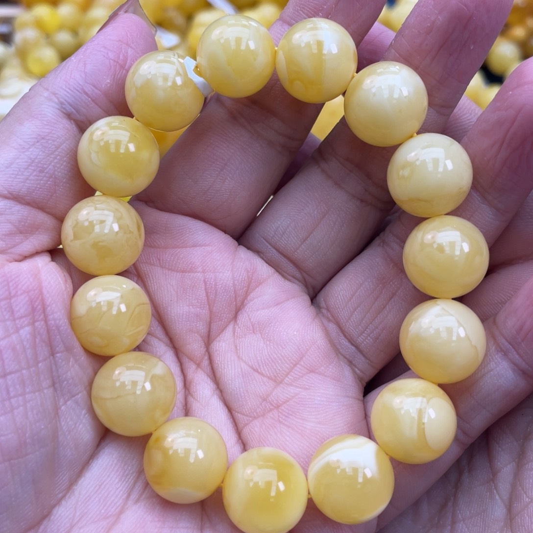 琥珀裸石未镶嵌琥珀蜜蜡13m m