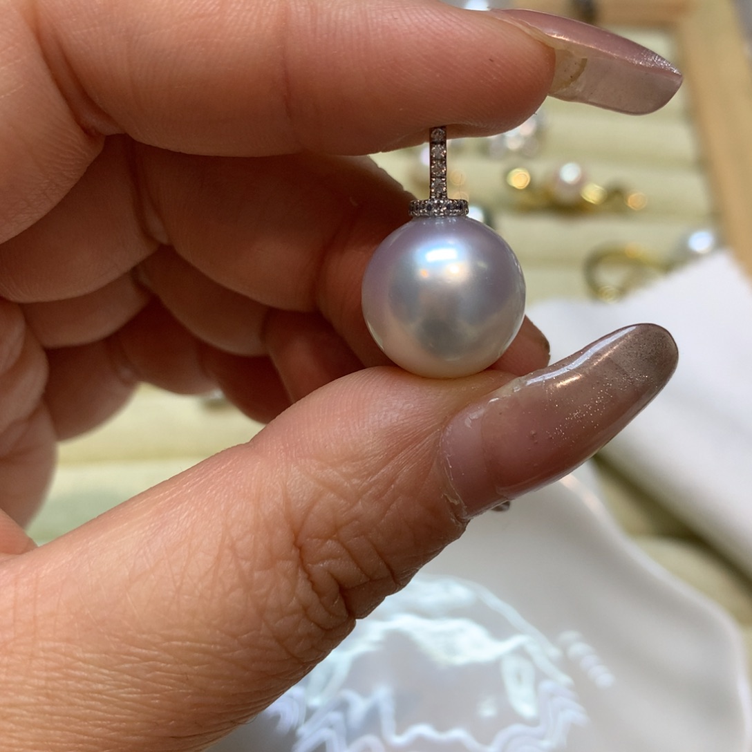 海水珍珠颈饰14K金镶嵌