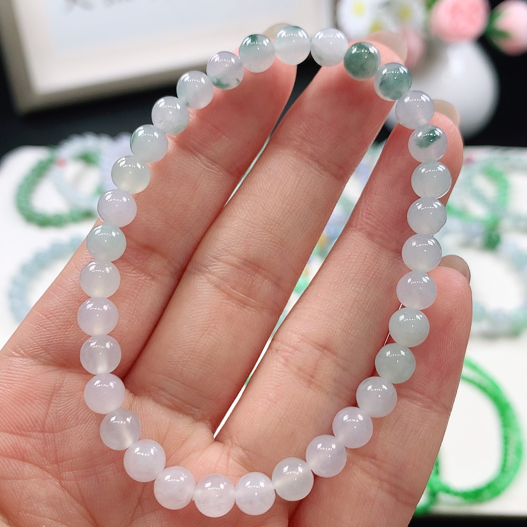 翡翠未镶嵌手链5.8mm