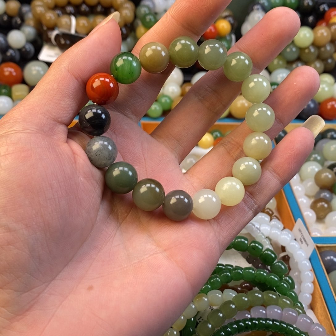 和田玉手串未镶嵌卡12福利多宝