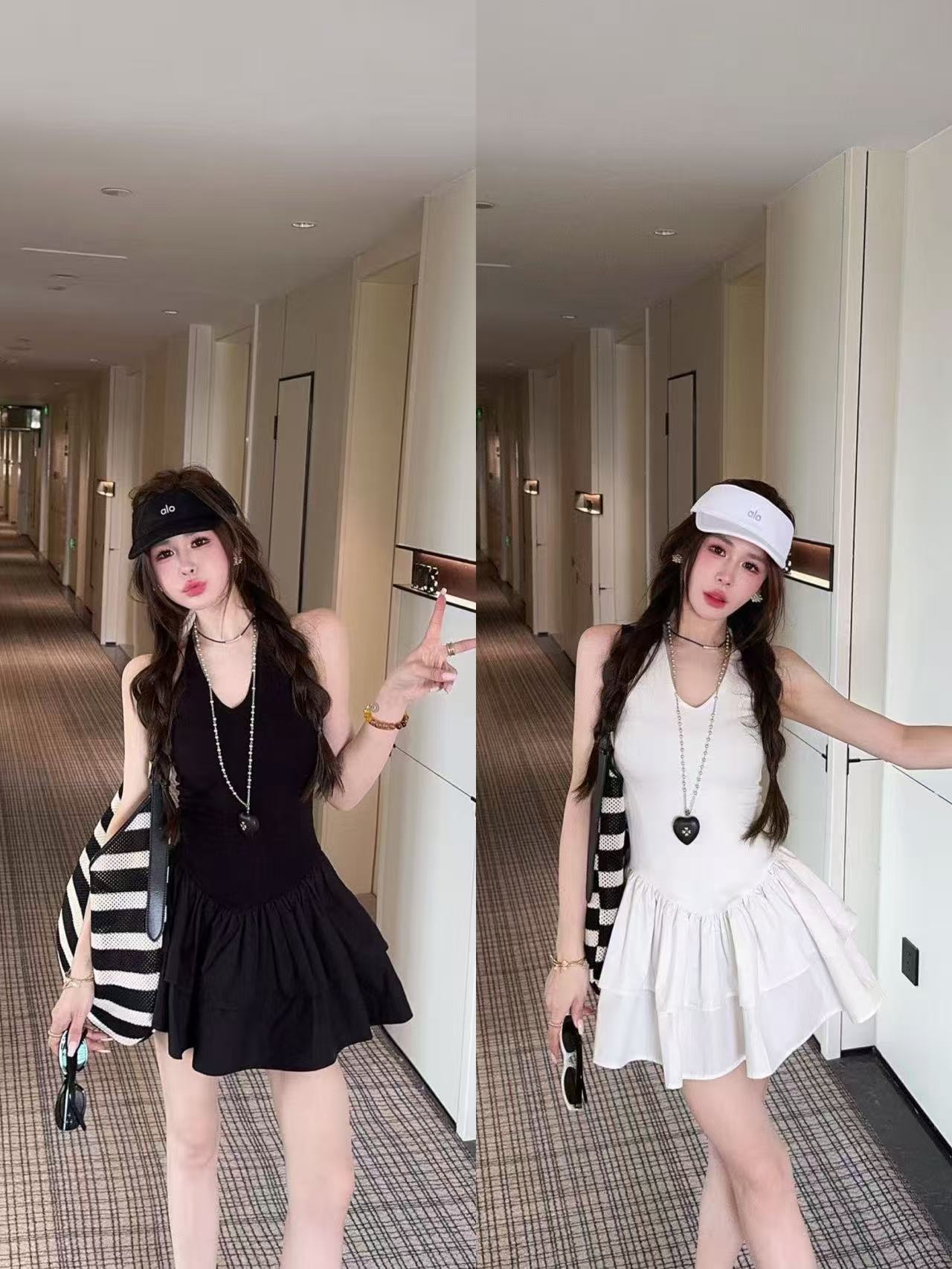 米娜家【百利甜心】泡菜订制显瘦吊带连衣裙