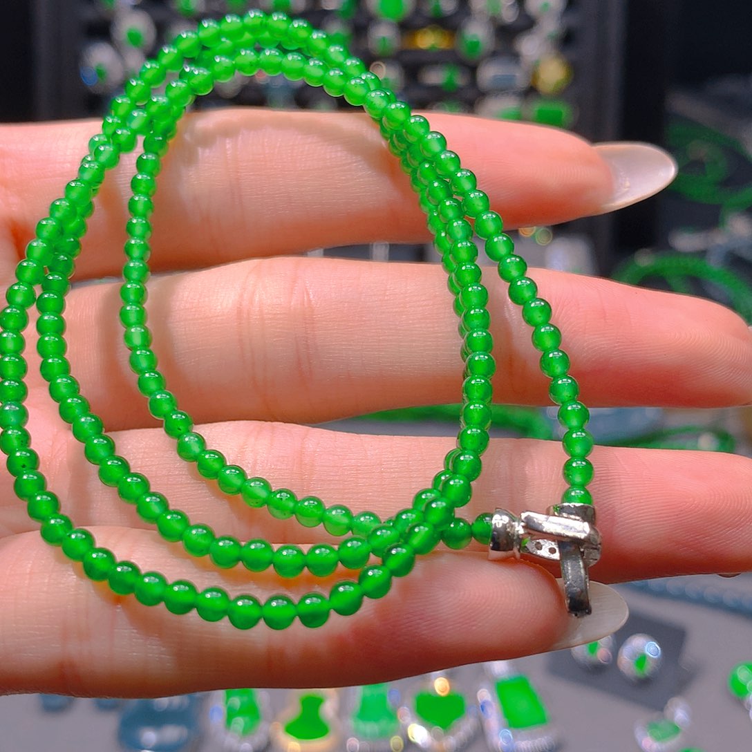 翡翠未镶嵌耳饰天然翡翠