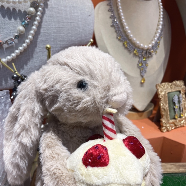 13559 JC抱蛋糕的兔子 没袋子