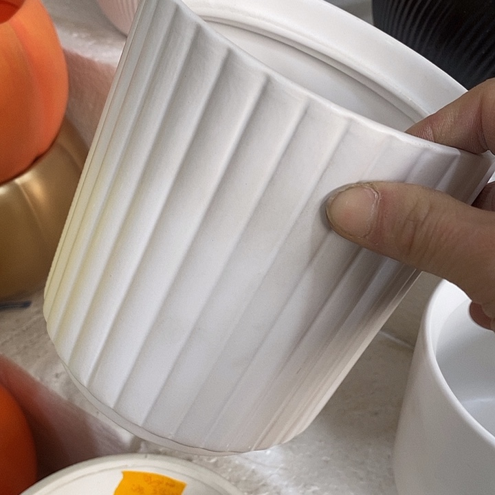 陶摆件陶盆有孔 瑕疵介意勿拍