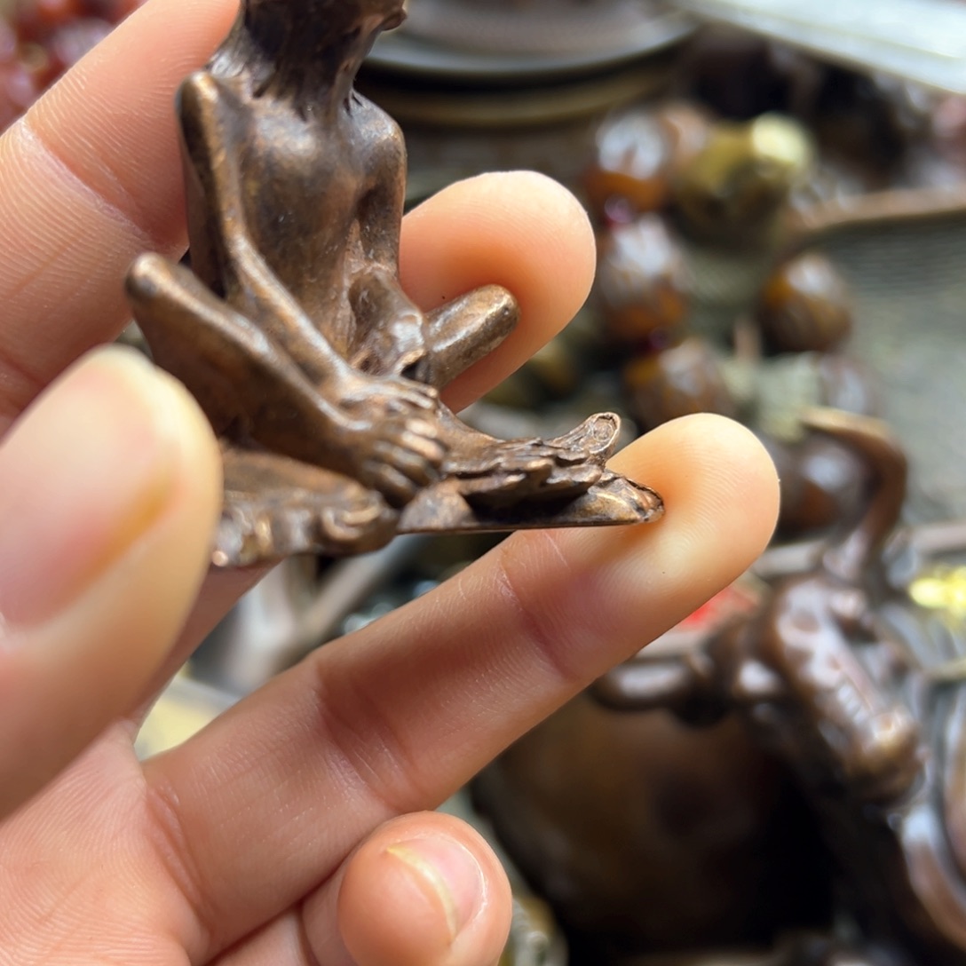 铜摆件欢迎欢迎你