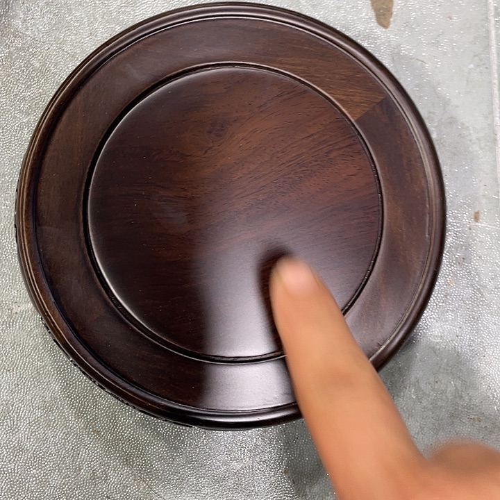 香榧木红木底座工艺品15