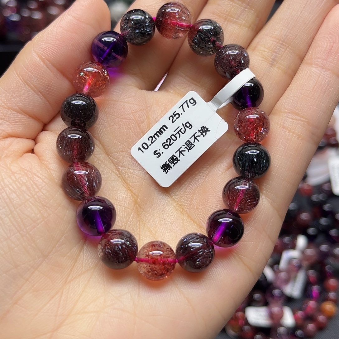 黑****水晶手链未镶嵌手链